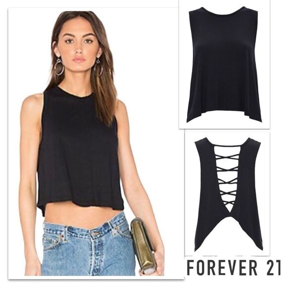 Forever 21 Active Caged-Back Tank Top - Picture 1 of 8